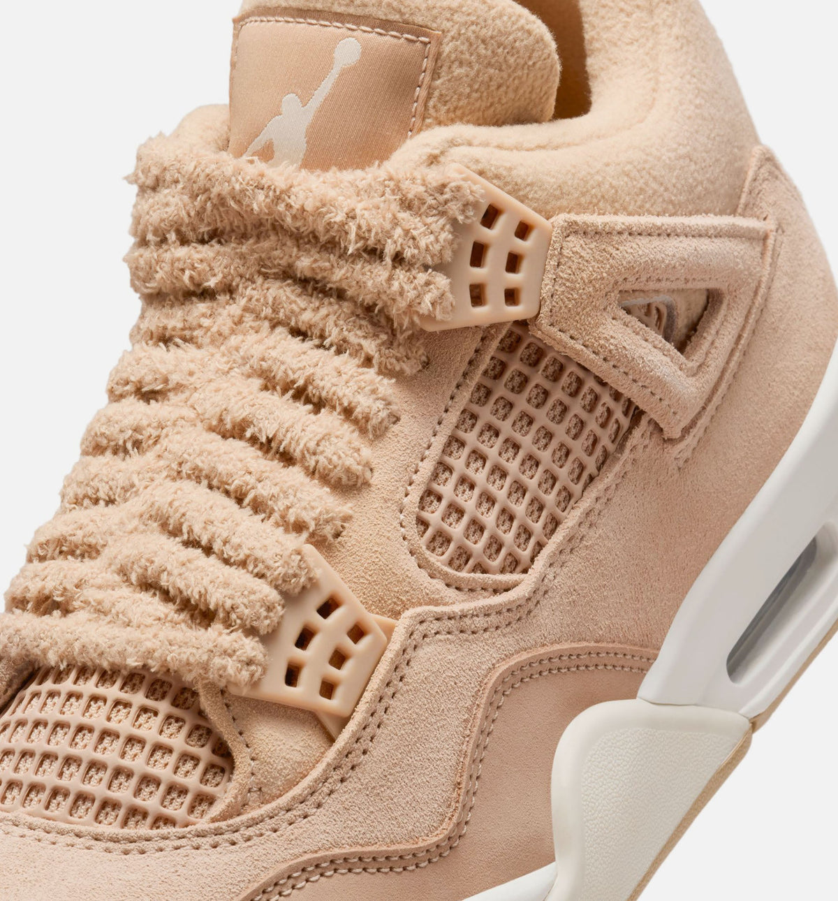 Air Jordan 4 Retro Cozy Girl Women's Sneakers - Hemp / Light Orewood Brown