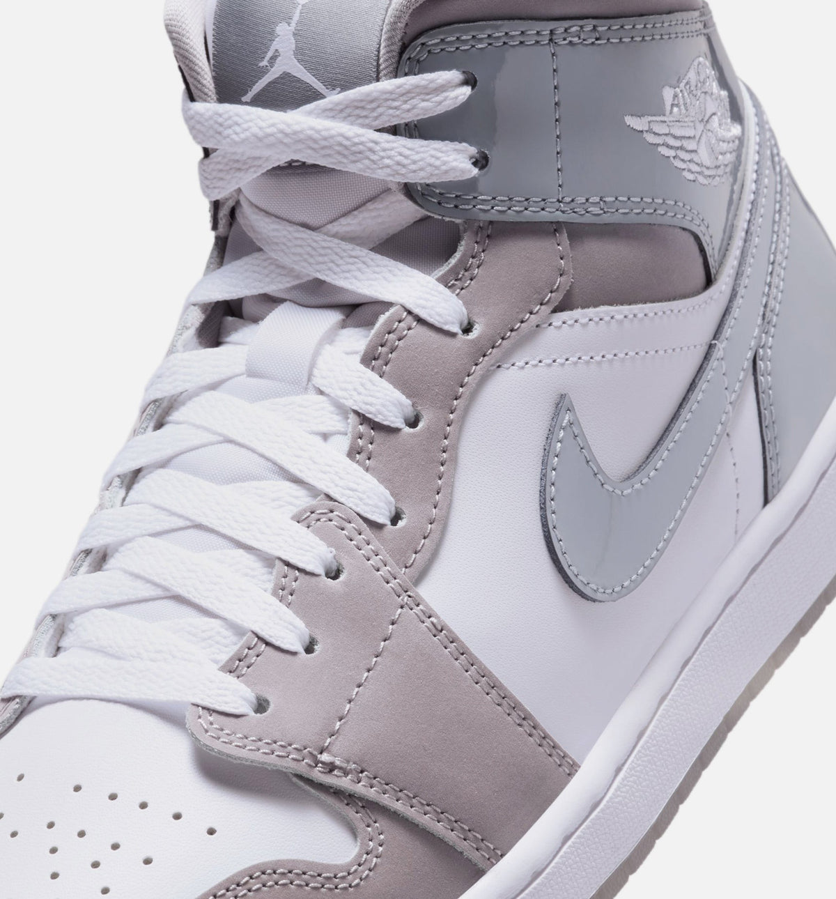 Air Jordan 1 Mid SE Cool Grey Men's Sneakers - Cool Grey / Medium Grey