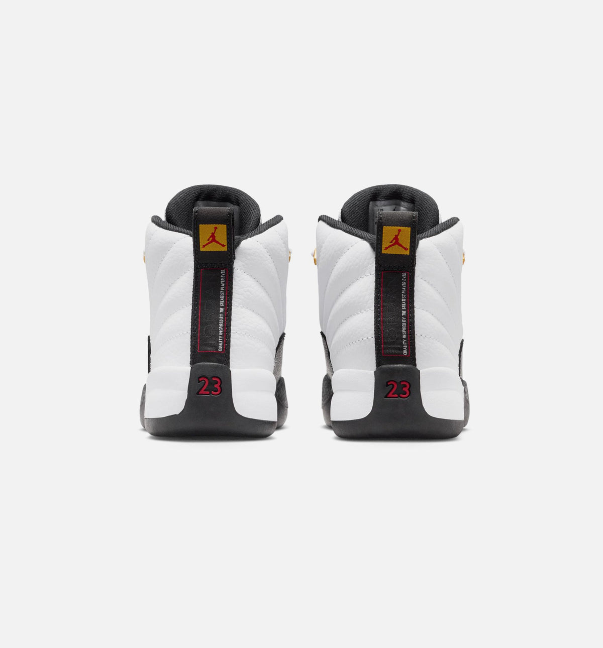 Air Jordan 12 Retro Taxi Preschool Sneakers - White / Black / Taxi