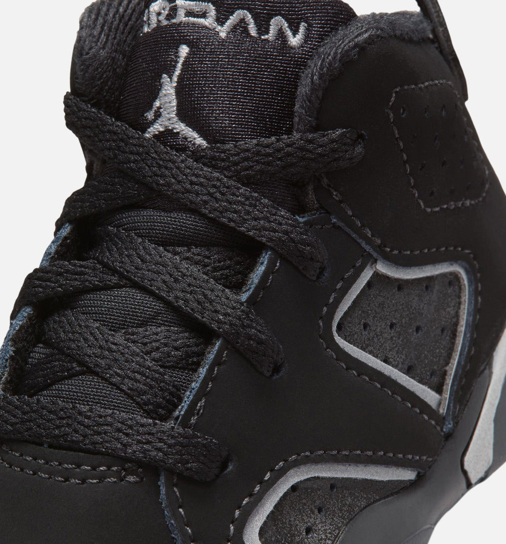 Air Jordan 6 Cap & Gown Infant & Toddler Sneakers - Black / Reflective Silver