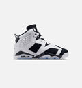 Air Jordan 6 Retro Black and White Grade School Sneakers - Black / White
