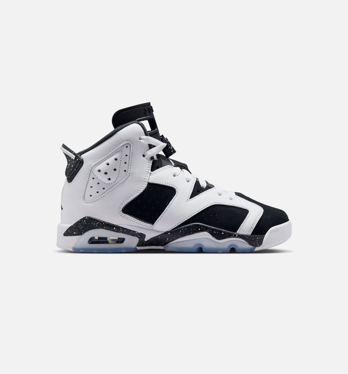 Air Jordan 6 Retro Black and White Grade School Sneakers - Black / White