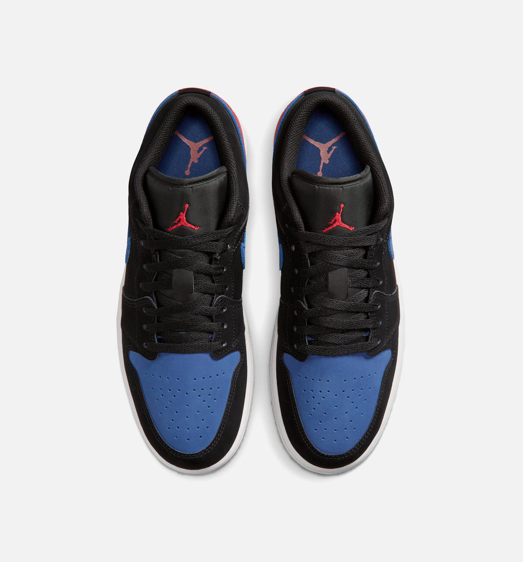 Air Jordan 1 Low Men's Sneakers - Black / Summit White / True Blue / Varsity Red