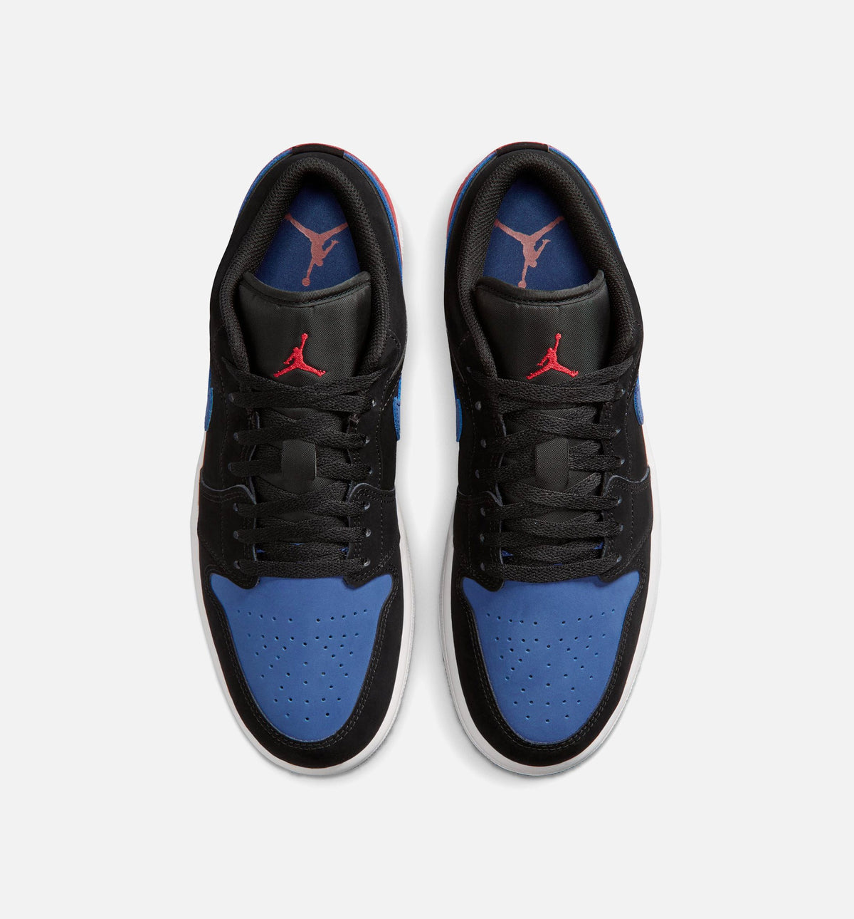 Air Jordan 1 Low Men's Sneakers - Black / Summit White / True Blue / Varsity Red