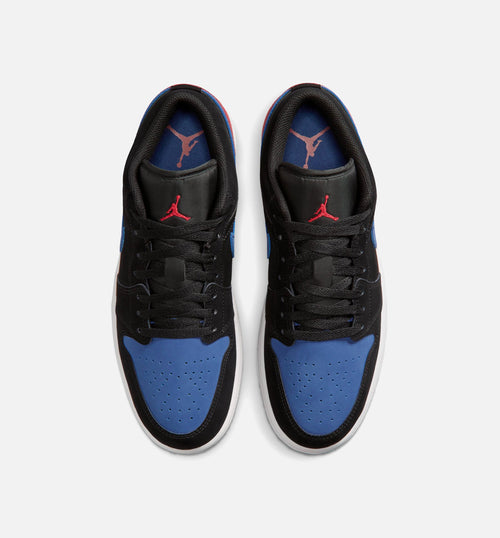 Air Jordan 1 Low Men's Sneakers - Black / Summit White / True Blue / Varsity Red