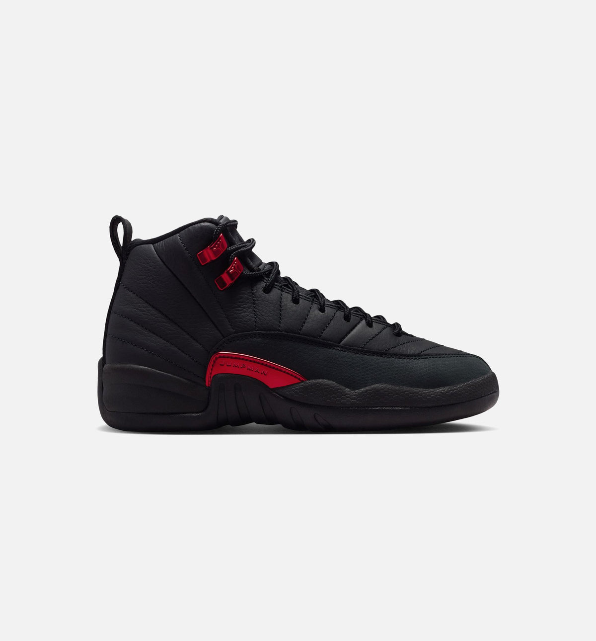 Air Jordan 12 Retro Bloodline Grade School Sneakers - Black / Varsity Red