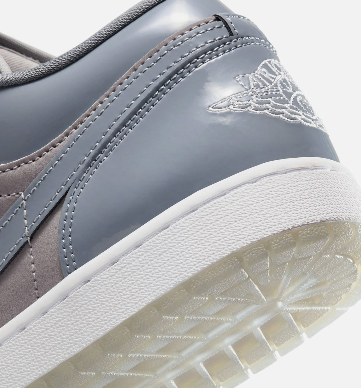 Air Jordan 1 Low Men's Sneakers - Cool Grey / White