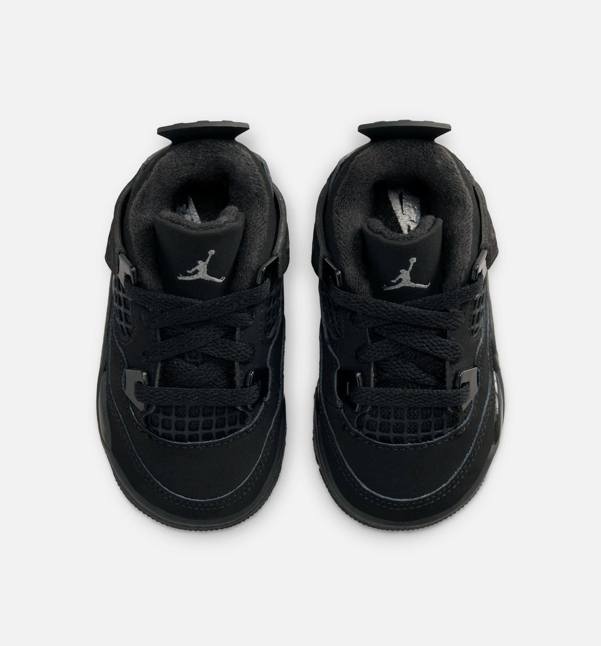 Air Jordan 4 Retro Black Cat Infant & Toddler Sneakers - Black / Light Graphite
