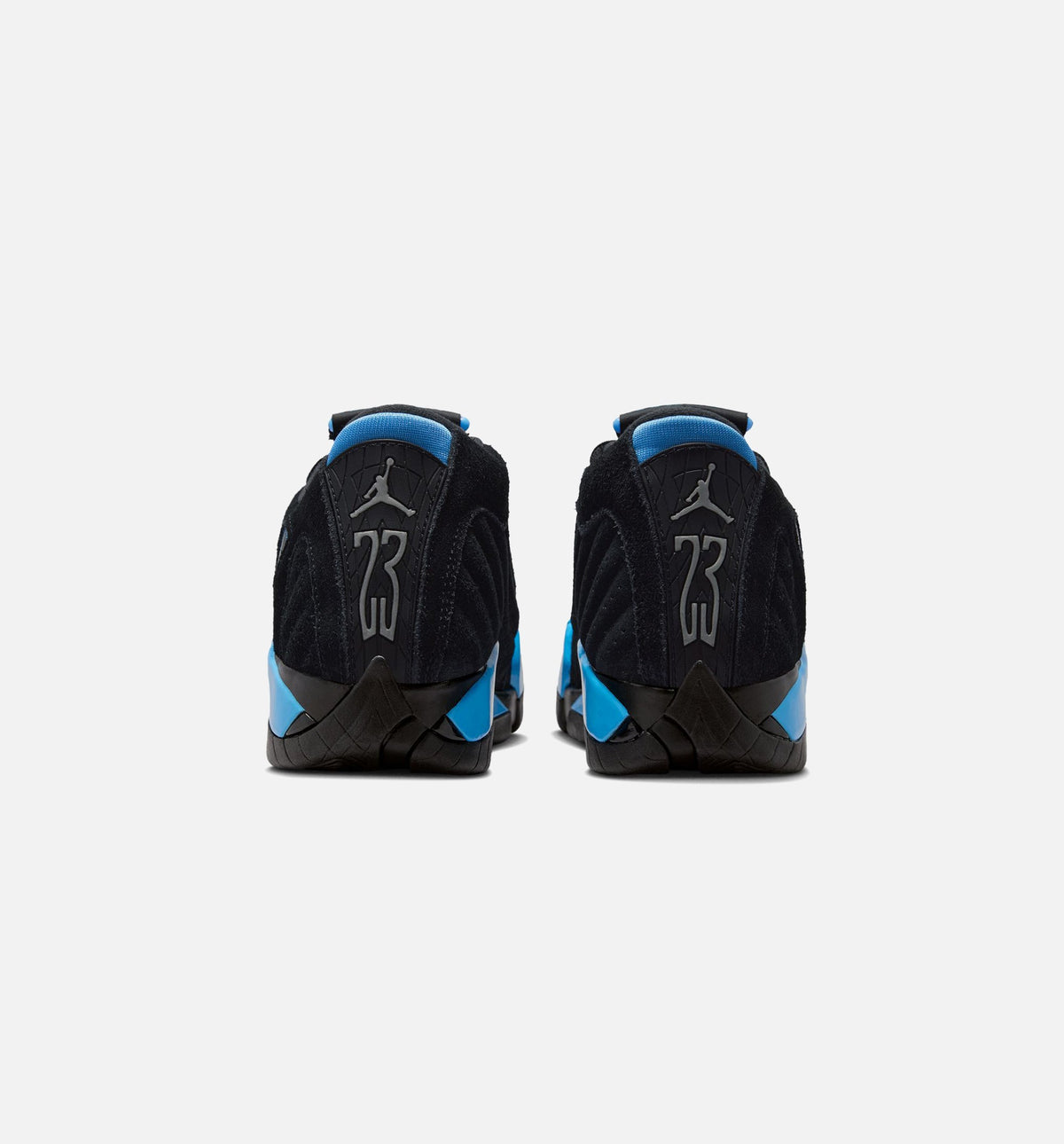 Air Jordan 14 Retro Black University Blue Grade School Sneakers - Black / White / University Blue