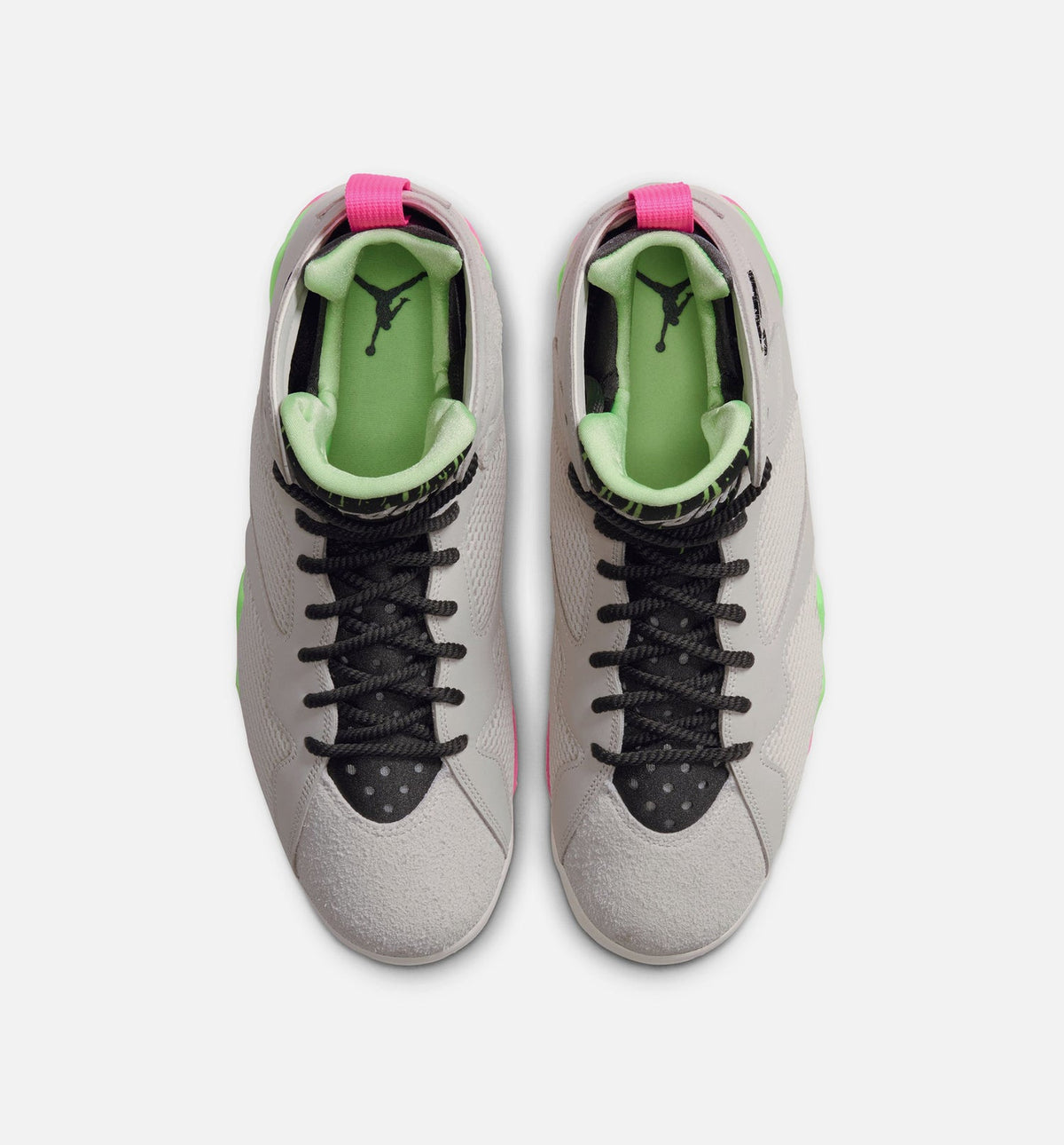 Air Jordan 7 Retro Tennis Day Men's Sneakers - Phantom / Lime Blast / Pink Blast / Anthracite