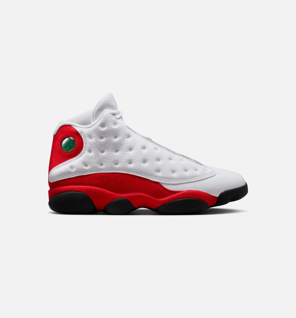 Air Jordan 13 Retro White and University Red Men's Sneakers - White / Black / True Red