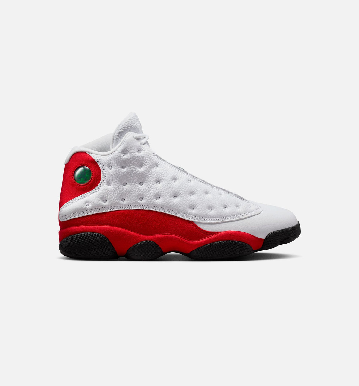 Air Jordan 13 Retro White and University Red Men's Sneakers - White / Black / True Red