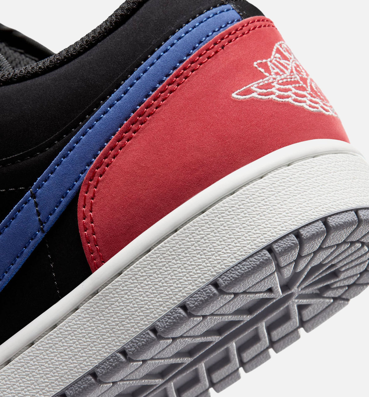 Air Jordan 1 Low Men's Sneakers - Black / Summit White / True Blue / Varsity Red
