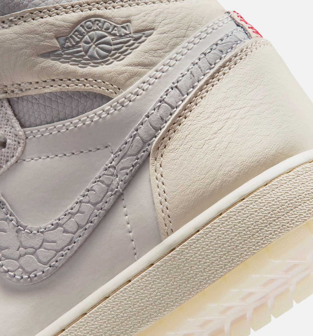 Air Jordan 1 Retro High OG Grade School Sneakers - Sail / University Red / Pale Ivory / Coconut Milk / Phantom