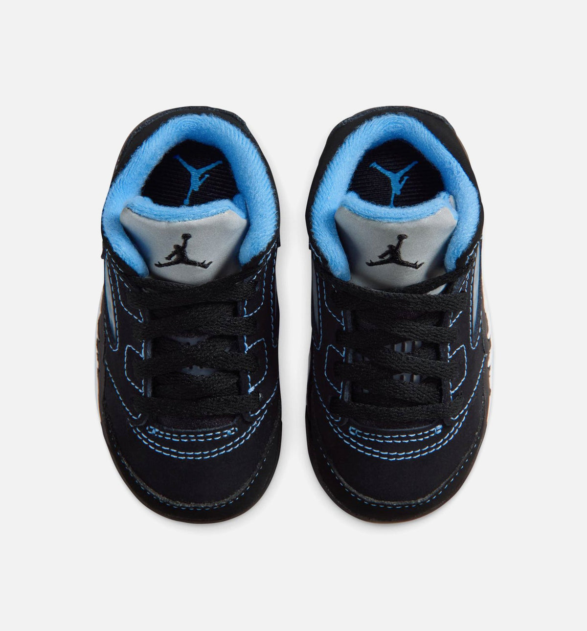 Air Jordan 5 Retro Black Carolina Infant & Toddler Sneakers - Black / University Blue / White