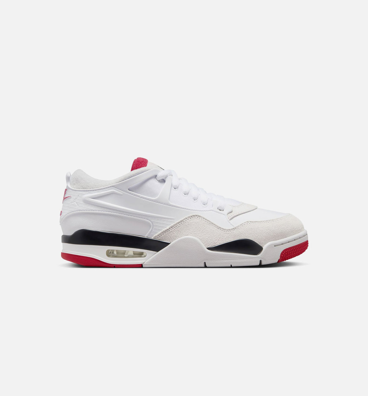 Air Jordan 4 RM Men's Sneakers - White / Black / Neutral Grey / Varsity Red