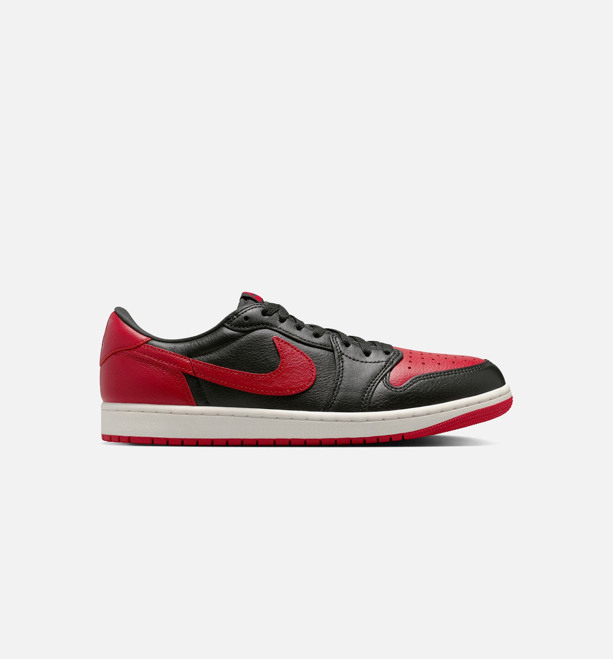 Air Jordan 1 Retro Low OG Banned Men's Sneakers - Black / Black / Varsity Red / Summit White