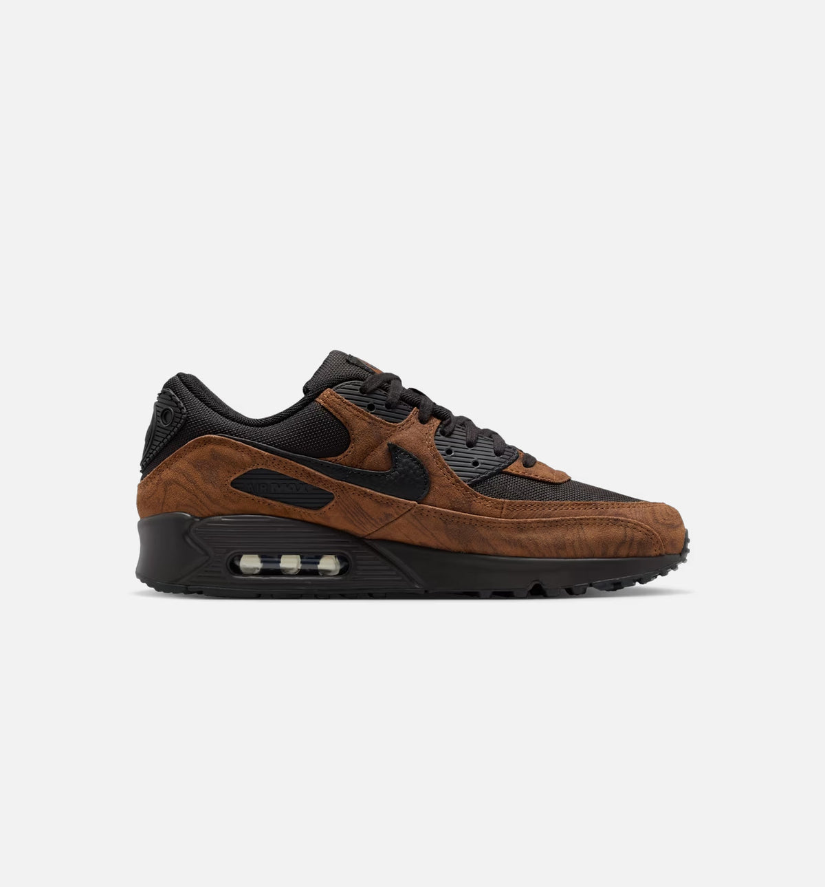 Air Max 90 Premium Men's Sneakers - Light British Tan / Velvet Brown / Black