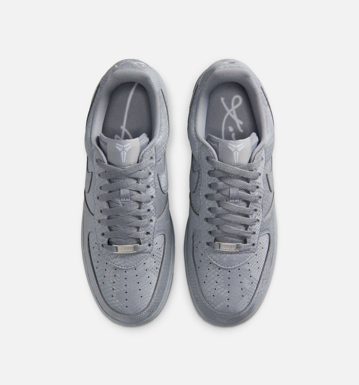Kobe Air Force 1 Low Cool Grey Men's Sneakers - Cool Grey / Wolf Grey