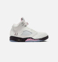 Air Jordan 5 Retro Medium Soft Pink Men's Sneakers - White / Soft Pink / Black