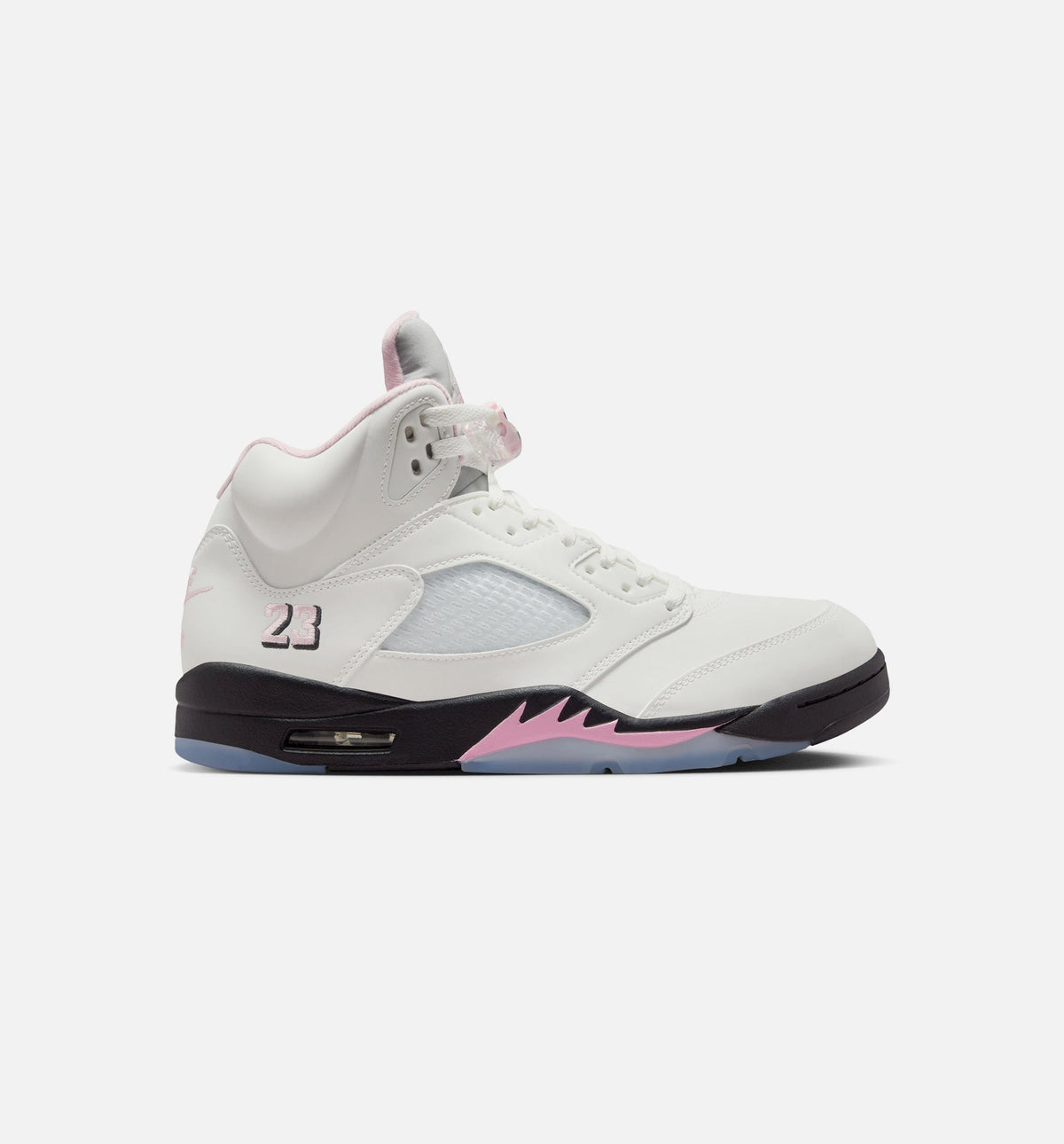 Air Jordan 5 Retro Medium Soft Pink Men's Sneakers - White / Soft Pink / Black