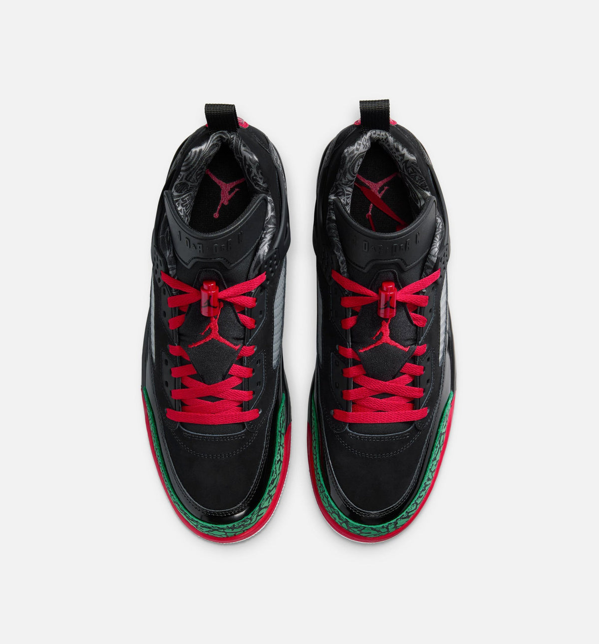Spizike Low Black Classic Green Men's Sneakers - Black / Classic Green / White / Varsity Red