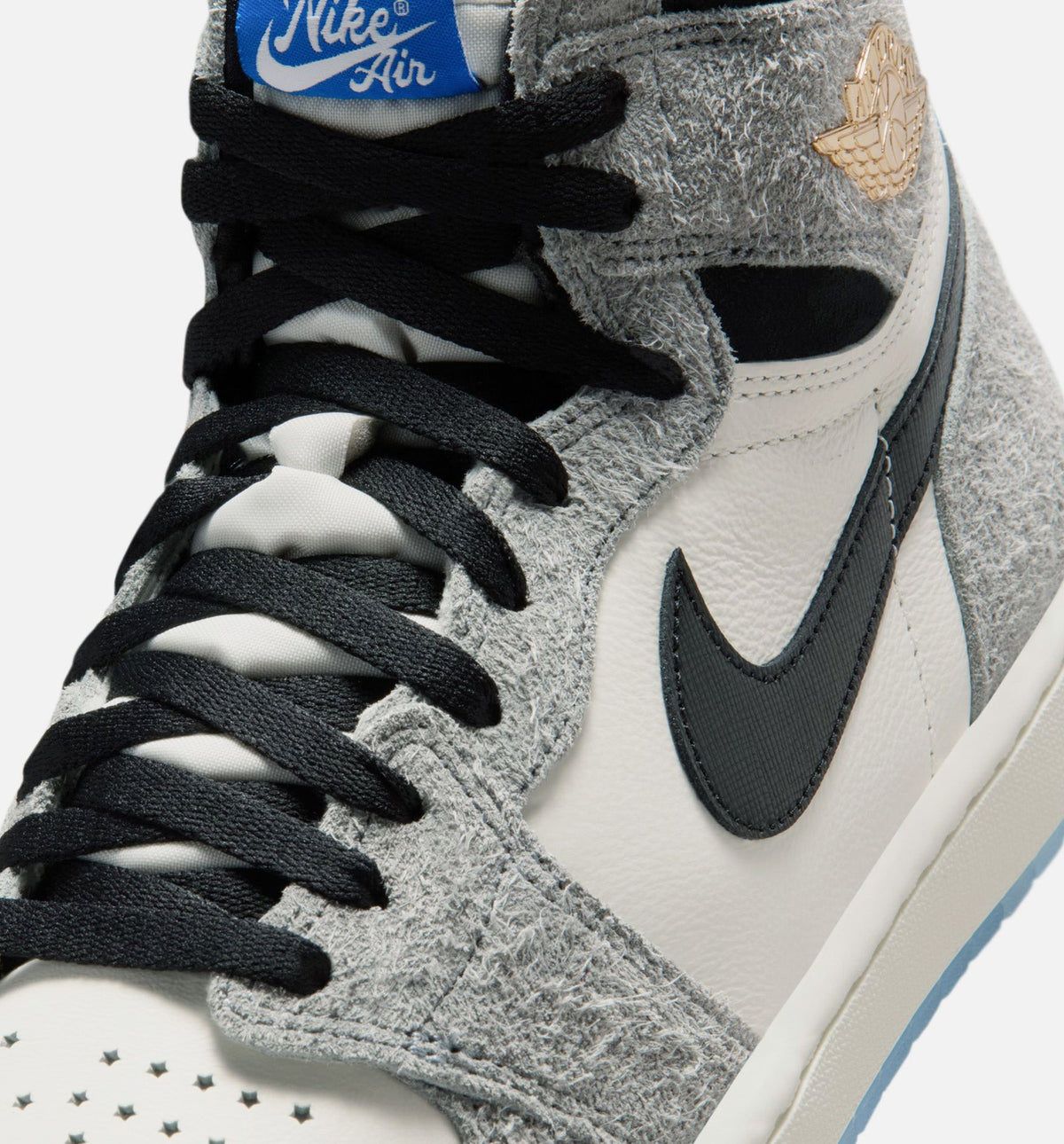 Air Jordan 1 Retro High OG Men's Sneakers - Cool Grey / Black / Sail / Game Royal / White