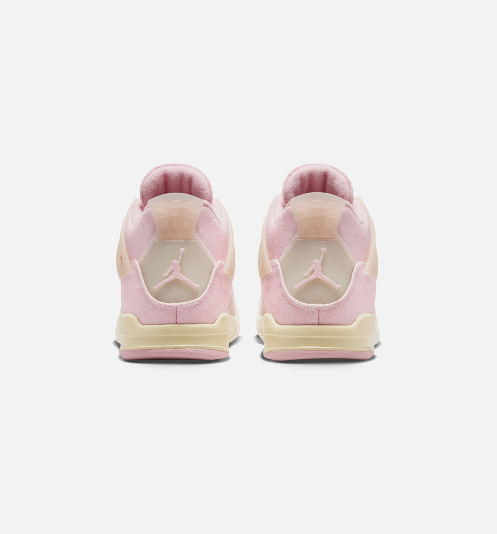 Air Jordan 4 Retro Pink Pearl and Iced Carmine Preschool Sneakers - Pearl Pink / Iced Carmine / Coconut Milk