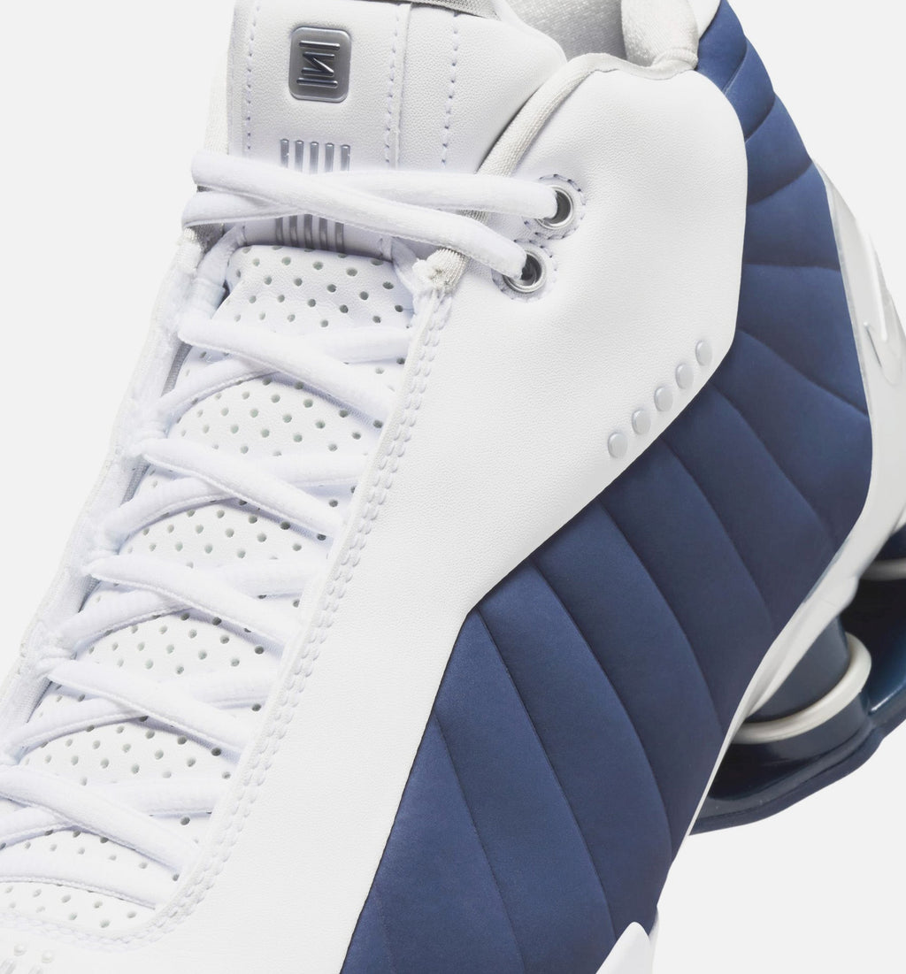 Shox BB4 Olympic Men's Sneakers - White / Midnight Navy / Metallic Silver
