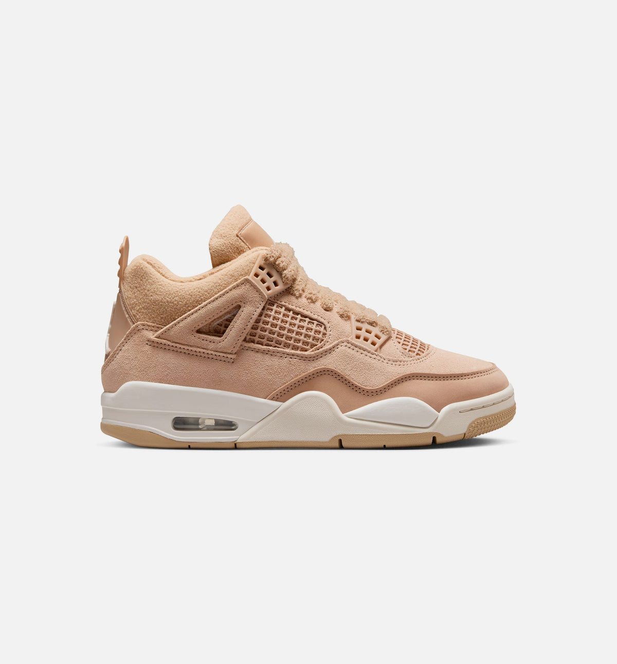 Air Jordan 4 Retro Cozy Girl Women's Sneakers - Hemp / Light Orewood Brown