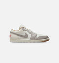 Air Jordan 1 Low Men's Sneakers - Sail / Fire Red / College Grey / Hemp