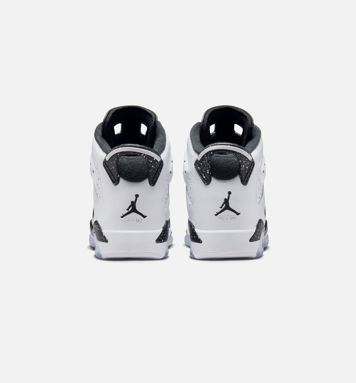 Air Jordan 6 Retro Black and White Grade School Sneakers - Black / White