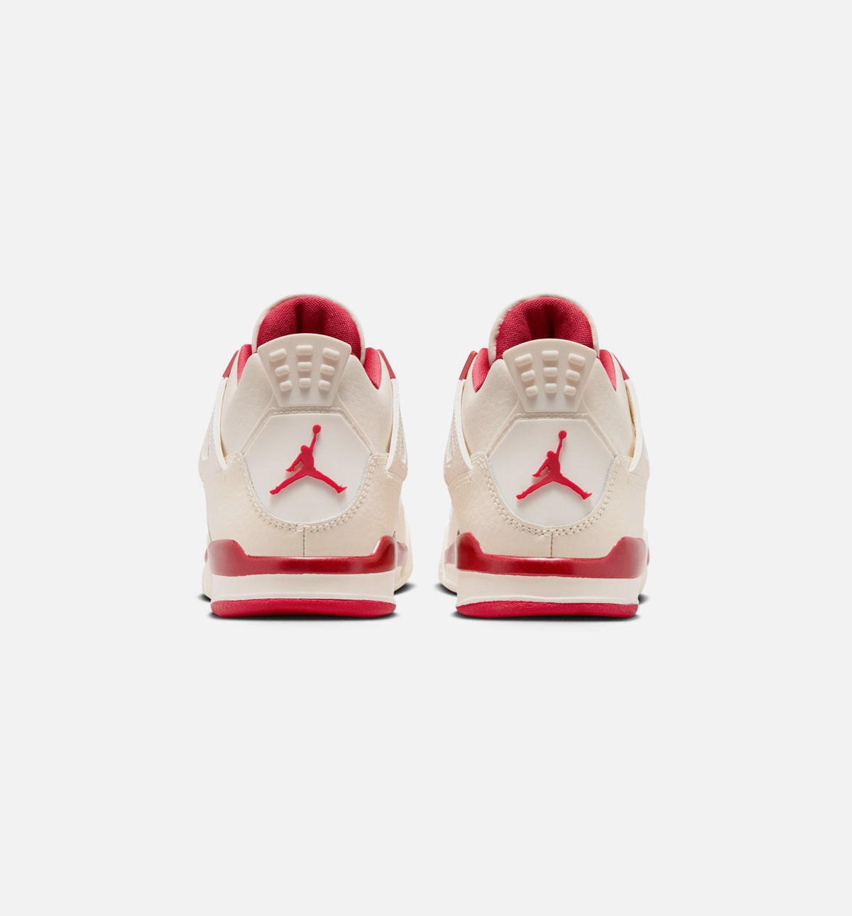 Air Jordan 4 Retro Valentine's Day Preschool Sneakers - Pale Ivory / Sierra Red / Tough Red