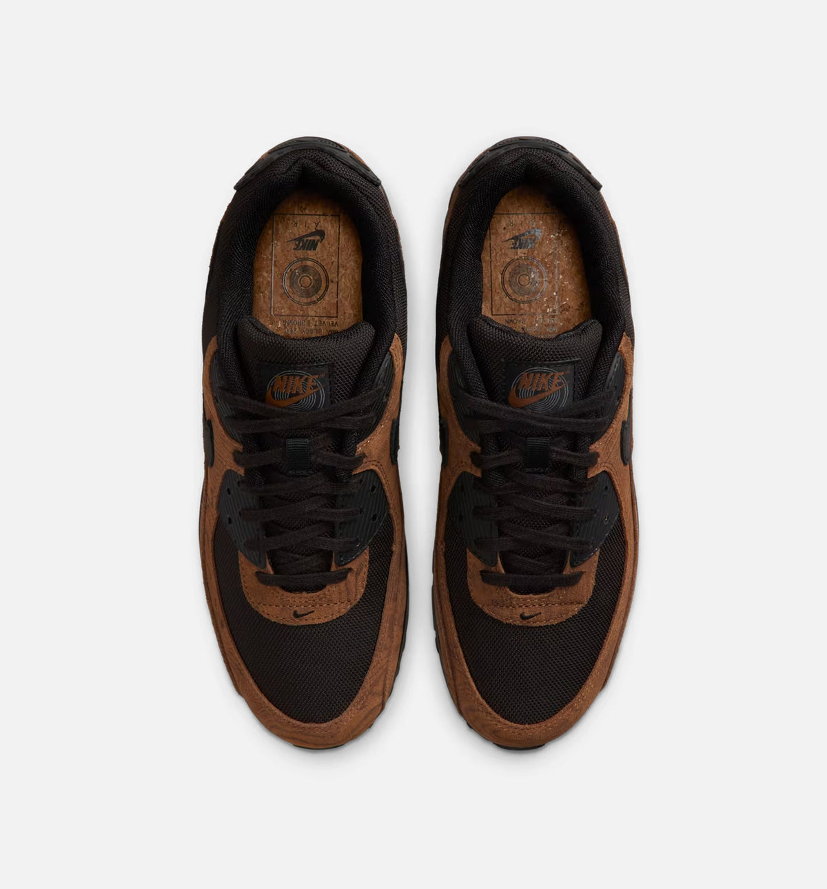 Air Max 90 Premium Men's Sneakers - Light British Tan / Velvet Brown / Black