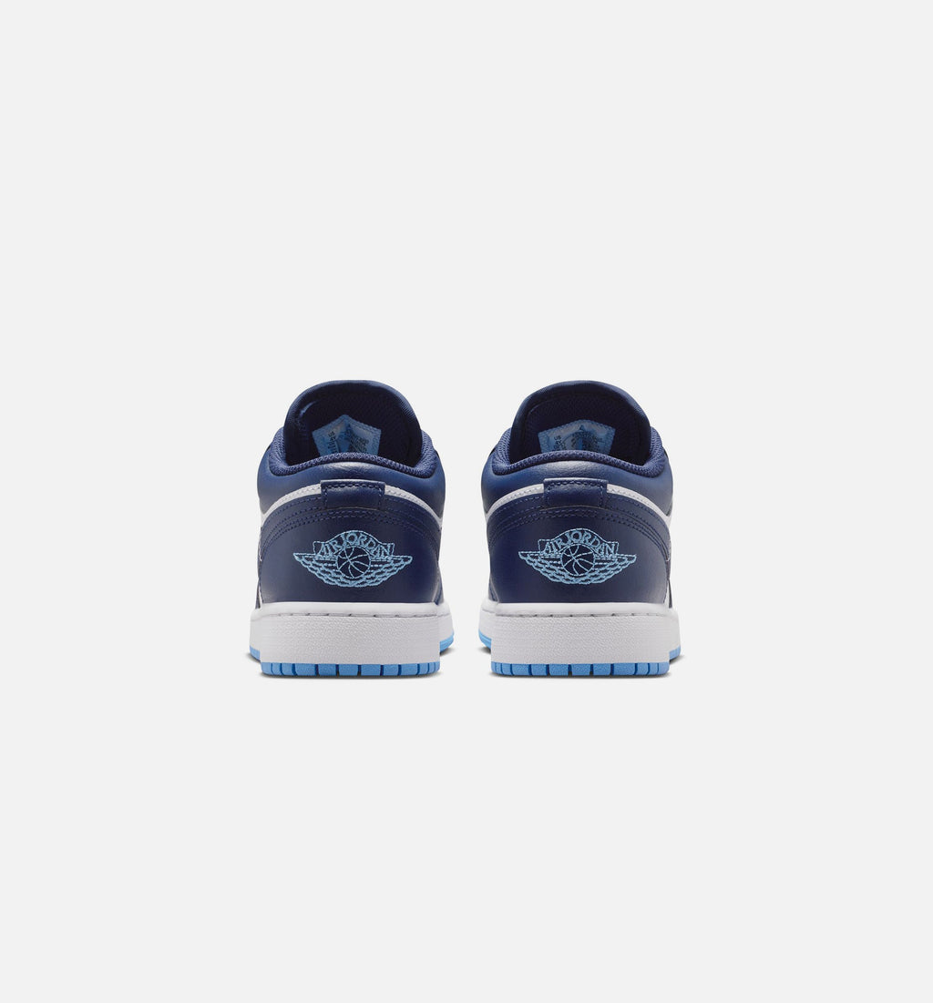 Air Jordan 1 Low Grade School Sneakers - Midnight Navy / University Blue