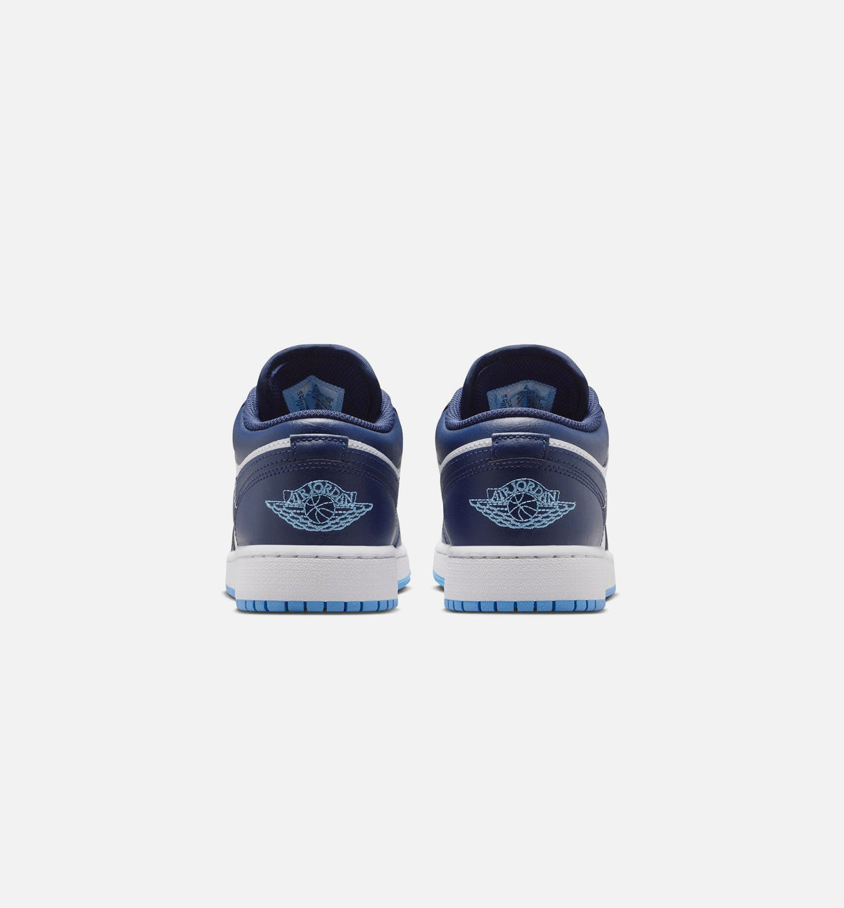 Air Jordan 1 Low Grade School Sneakers - Midnight Navy / University Blue