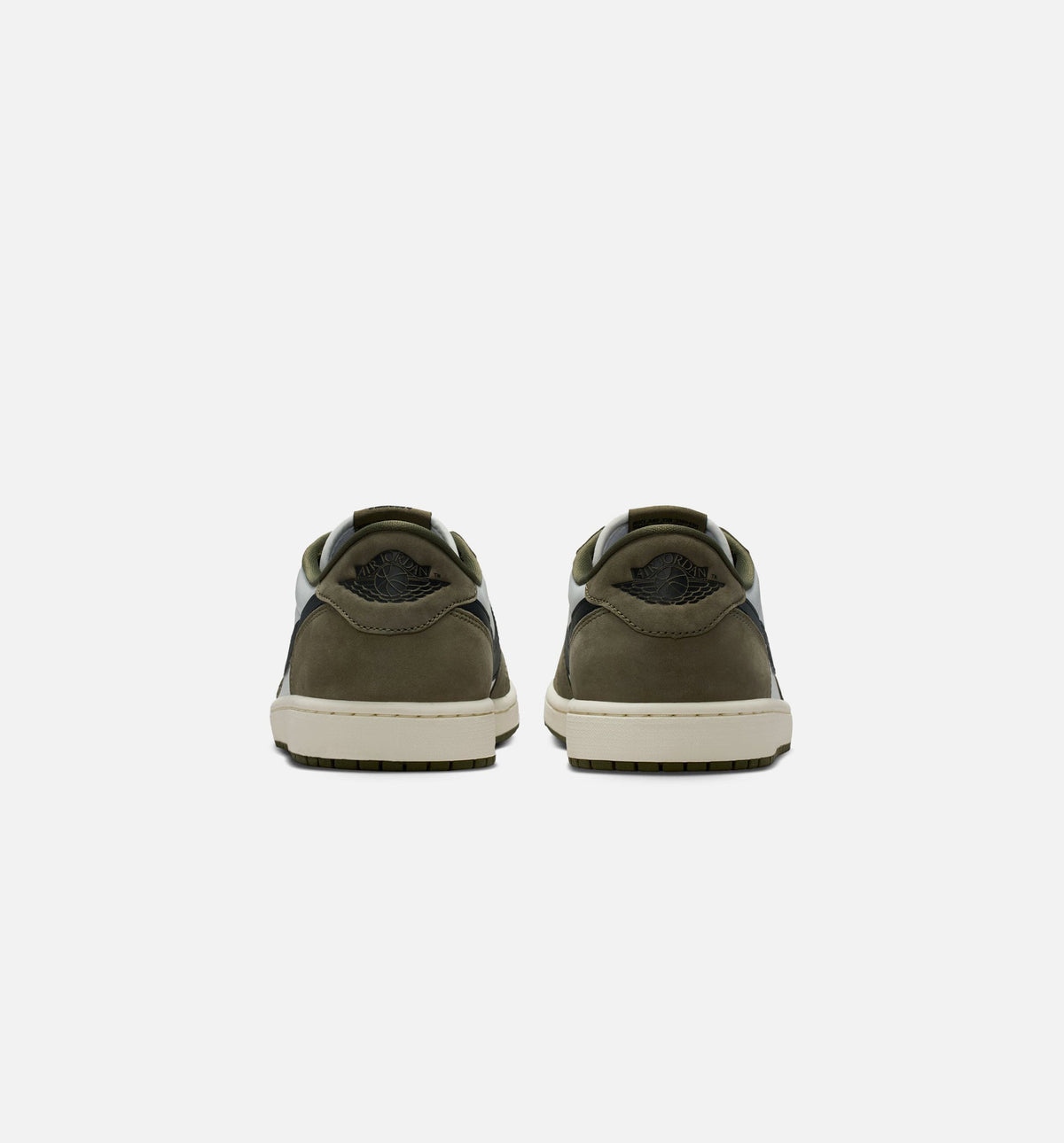 Air Jordan 1 Low OG Men's Sneakers - Medium Olive / Black / Summit White / Sail