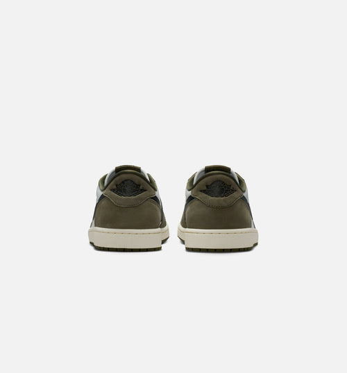 Air Jordan 1 Low OG Men's Sneakers - Medium Olive / Black / Summit White / Sail
