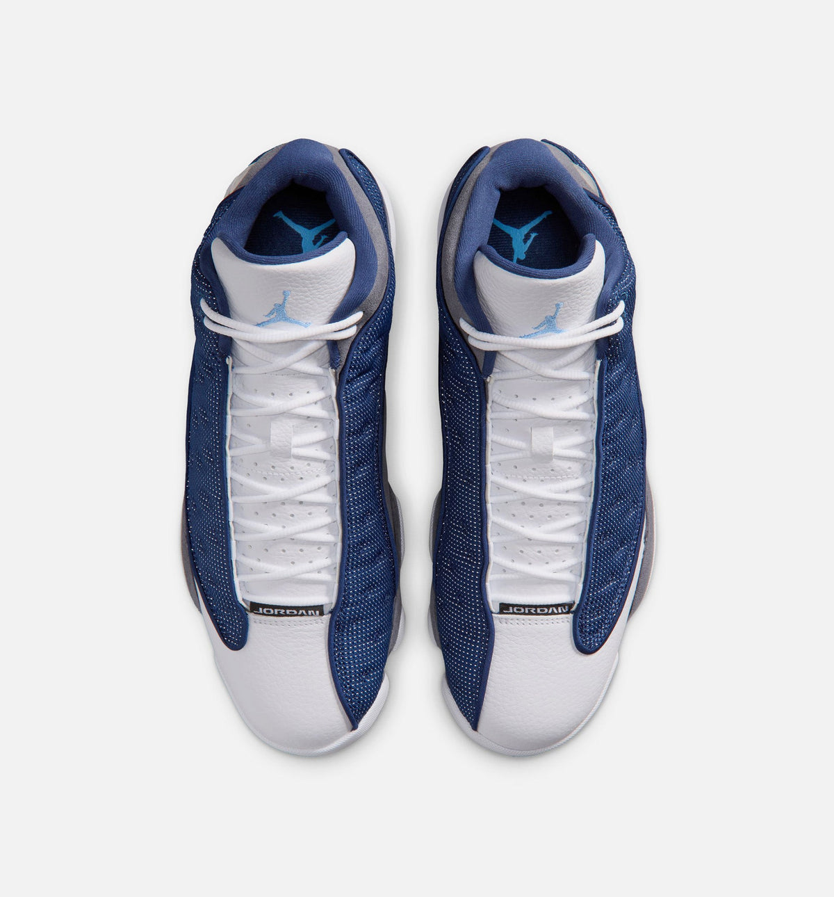 Air Jordan 13 Retro Navy and Flint Grey Men's Sneakers - Navy / University Blue / Flint Grey / White