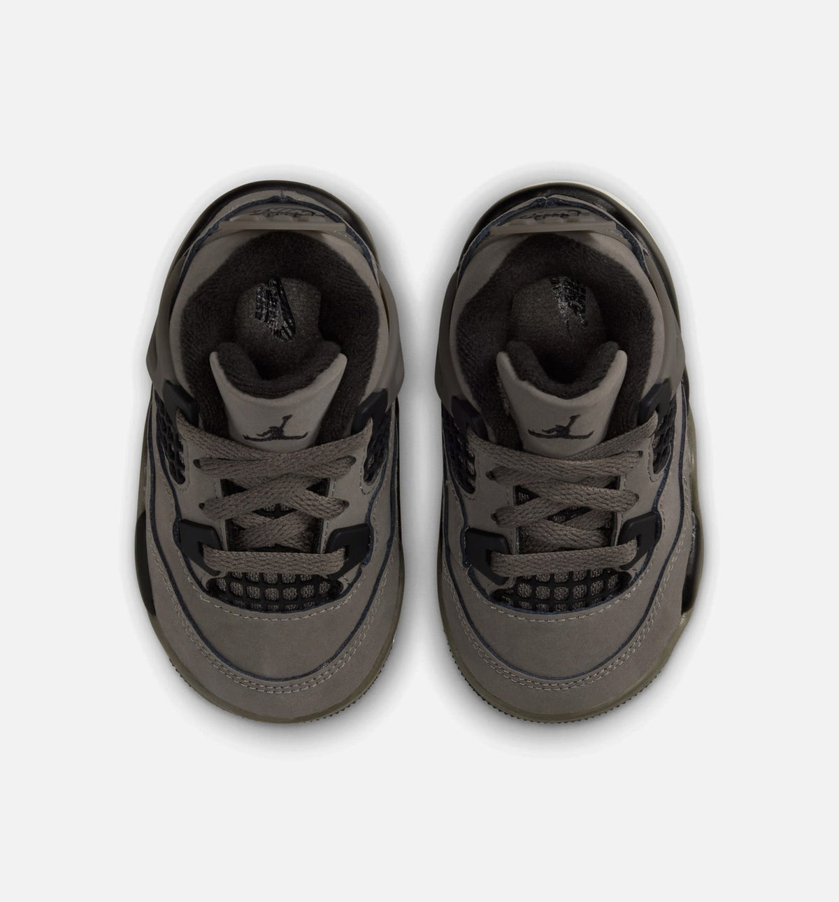 Air Jordan 4 Retro Cave Stone and Black Infant & Toddler Sneakers - Cave Stone / Black / Moon Particle