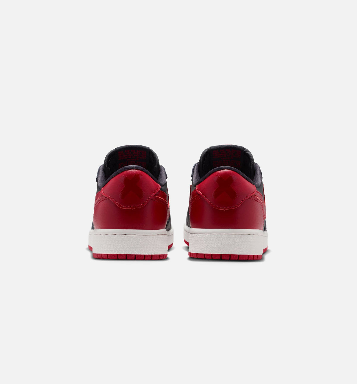 Air Jordan 1 Retro Low OG Banned Grade School Sneakers - Black / Black / Varsity Red / Summit White