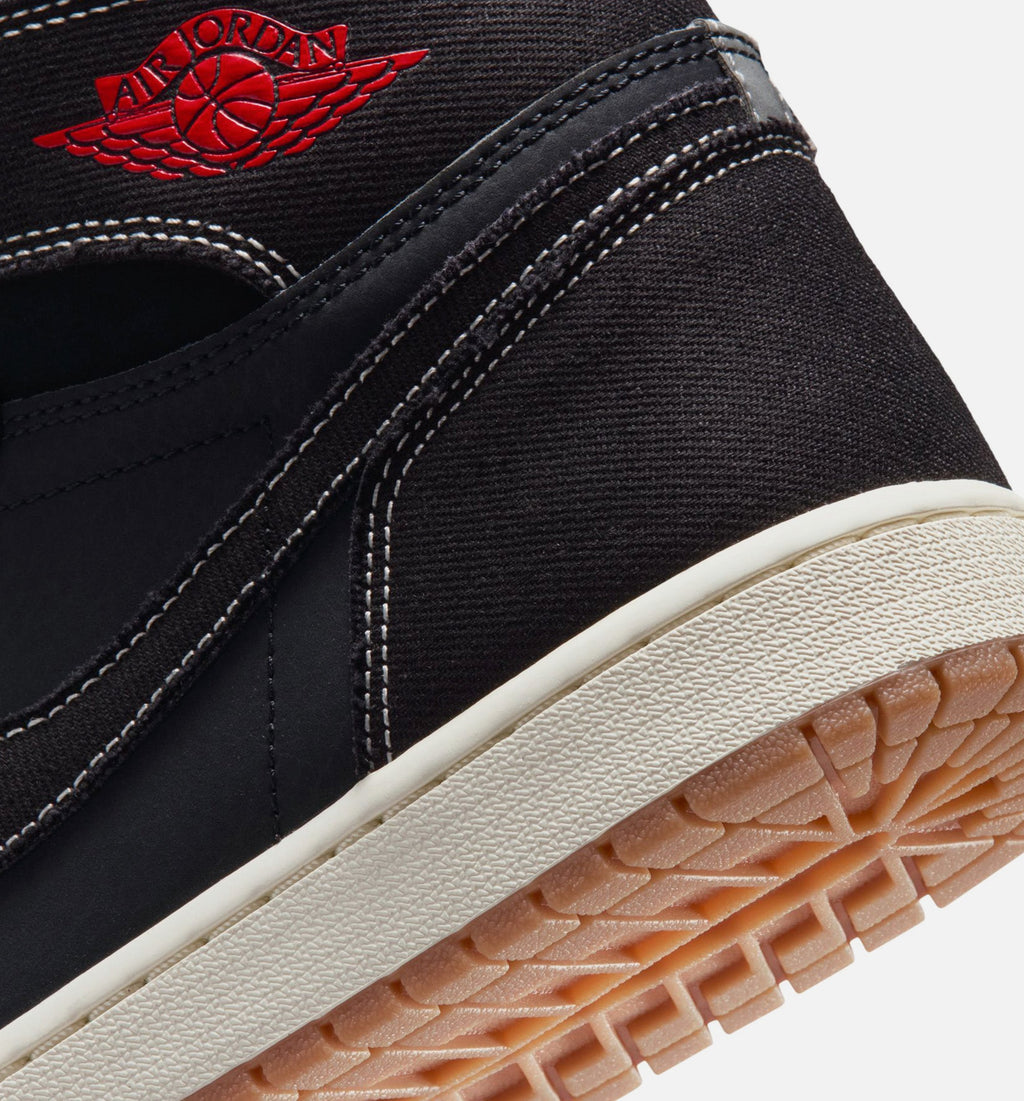 Air Jordan 1 Retro High OG Flight Club Men's Sneakers - Black / University Red / Sail / Gum Medium Brown