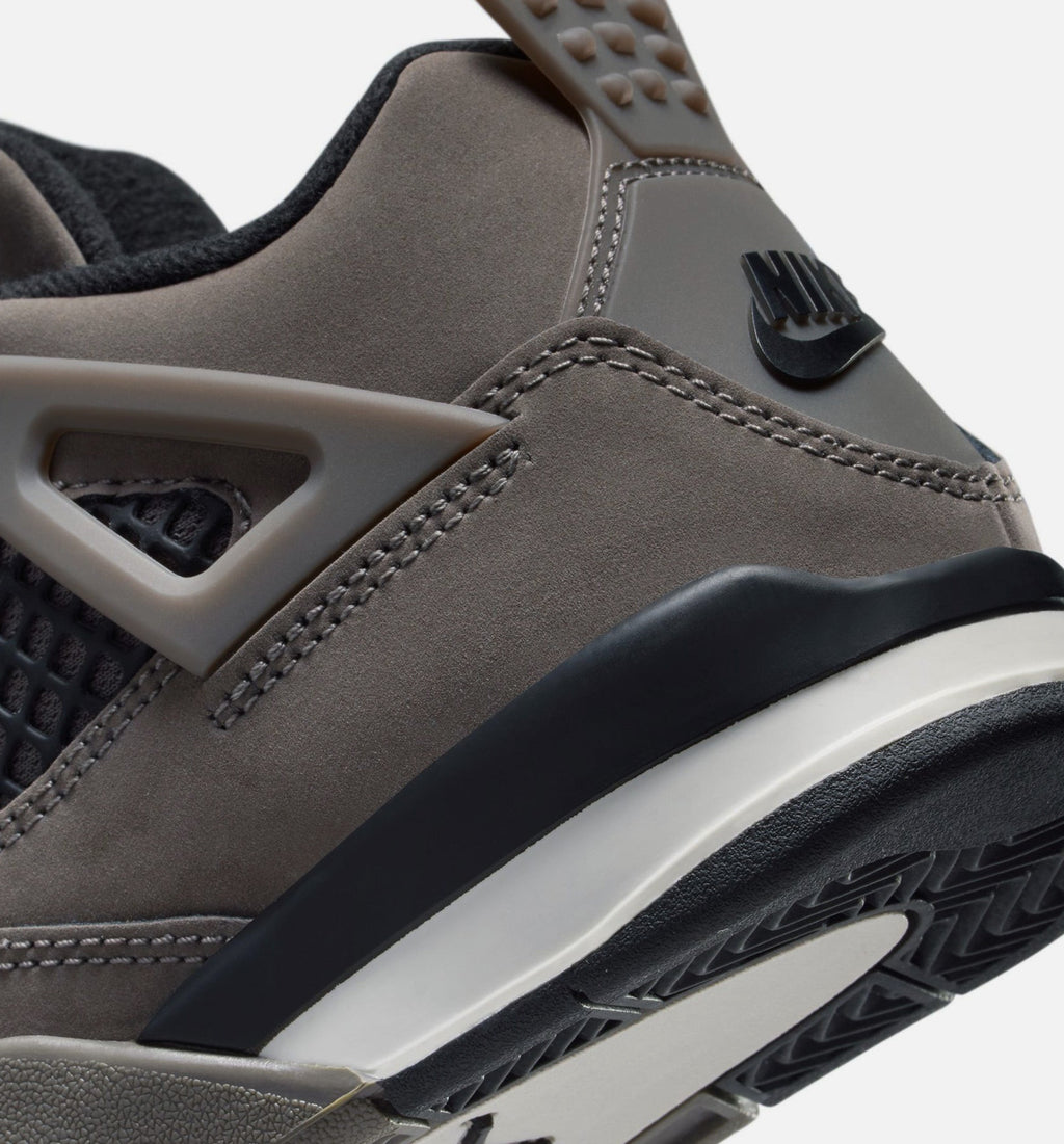 Air Jordan 4 Retro Cave Stone and Black Preschool Sneakers - Cave Stone / Black / Moon Particle