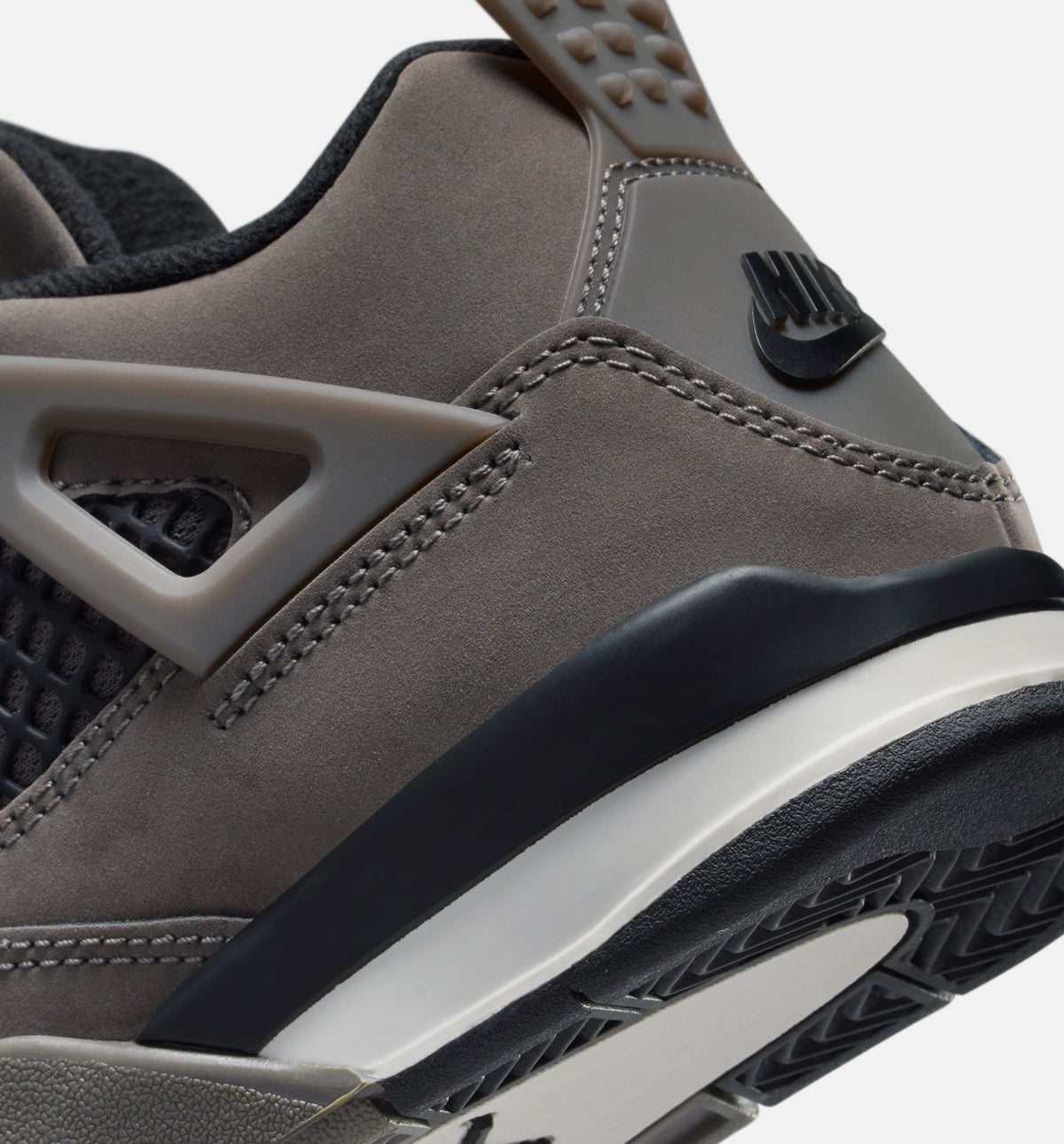 Air Jordan 4 Retro Cave Stone and Black Preschool Sneakers - Cave Stone / Black / Moon Particle