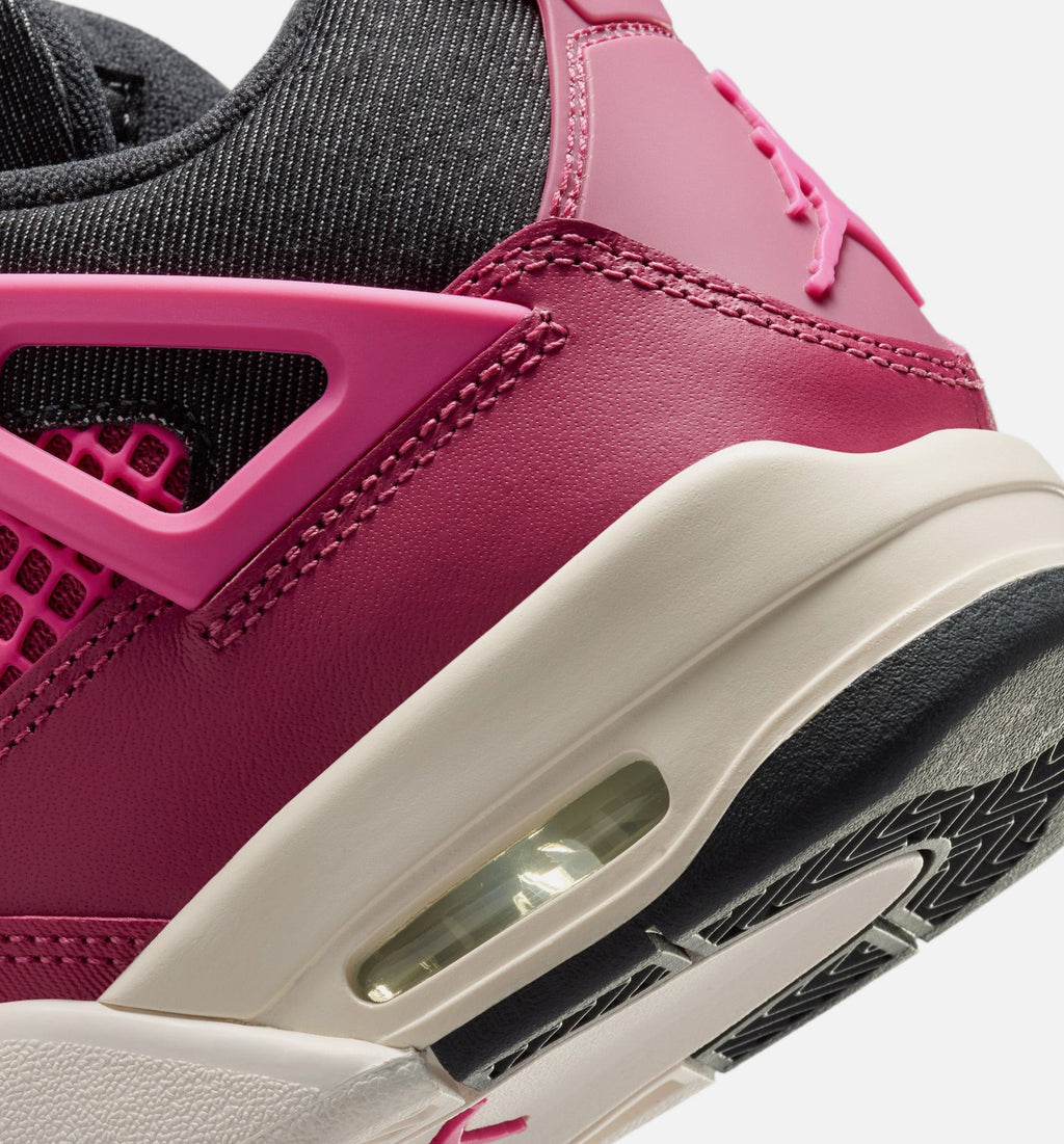 Air Jordan 4 Retro She's A Star Grade School Sneakers - Sweet Beet / Desert Pink / Off Noir / Chalk