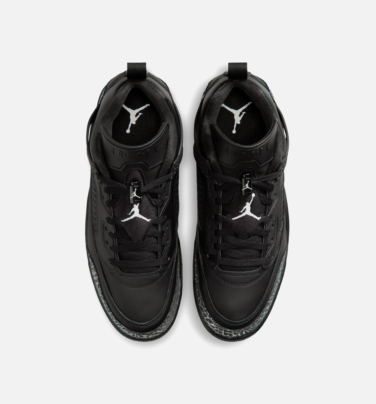 Spizike Low Black Metallic Silver Men's Basketball Shoes - Black / Metallic Silver