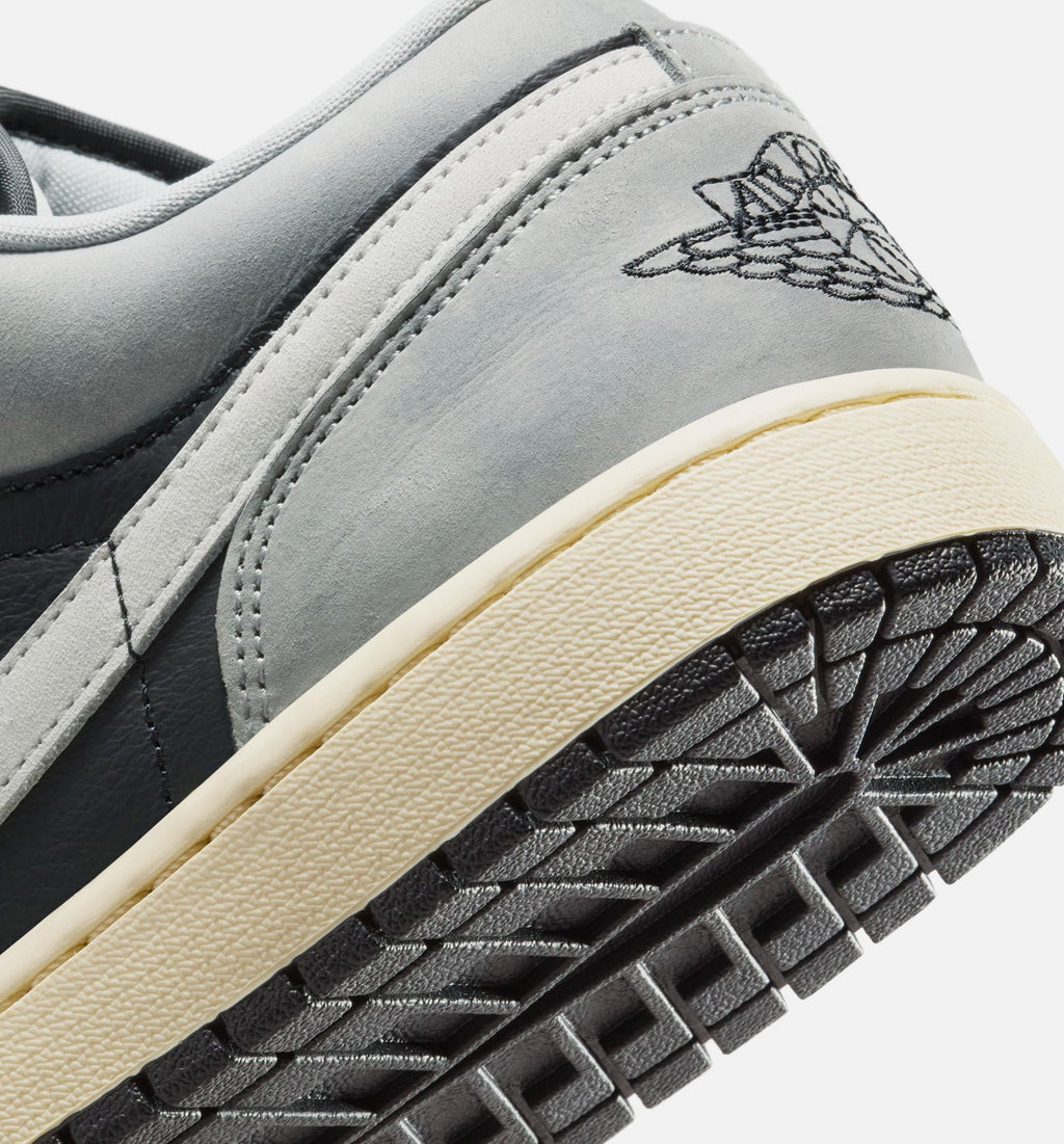 Air Jordan 1 Low SE Men's Sneakers - Light Smoke Grey / White / Off Noir