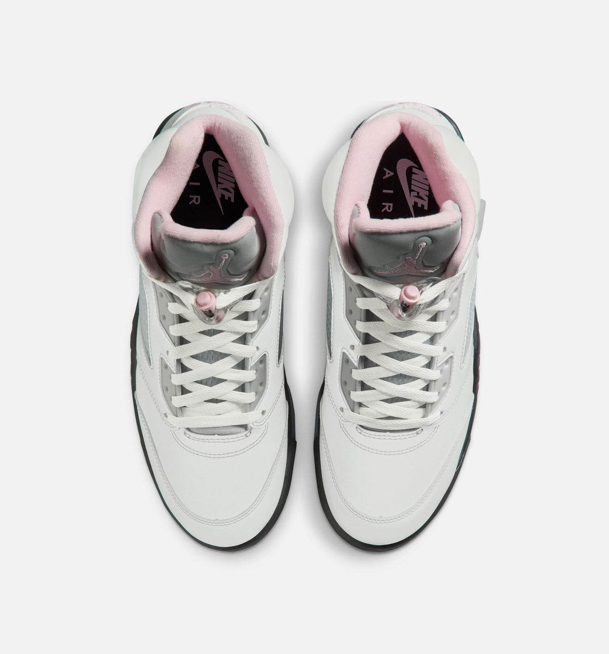 Air Jordan 5 Retro Medium Soft Pink Men's Sneakers - White / Soft Pink / Black