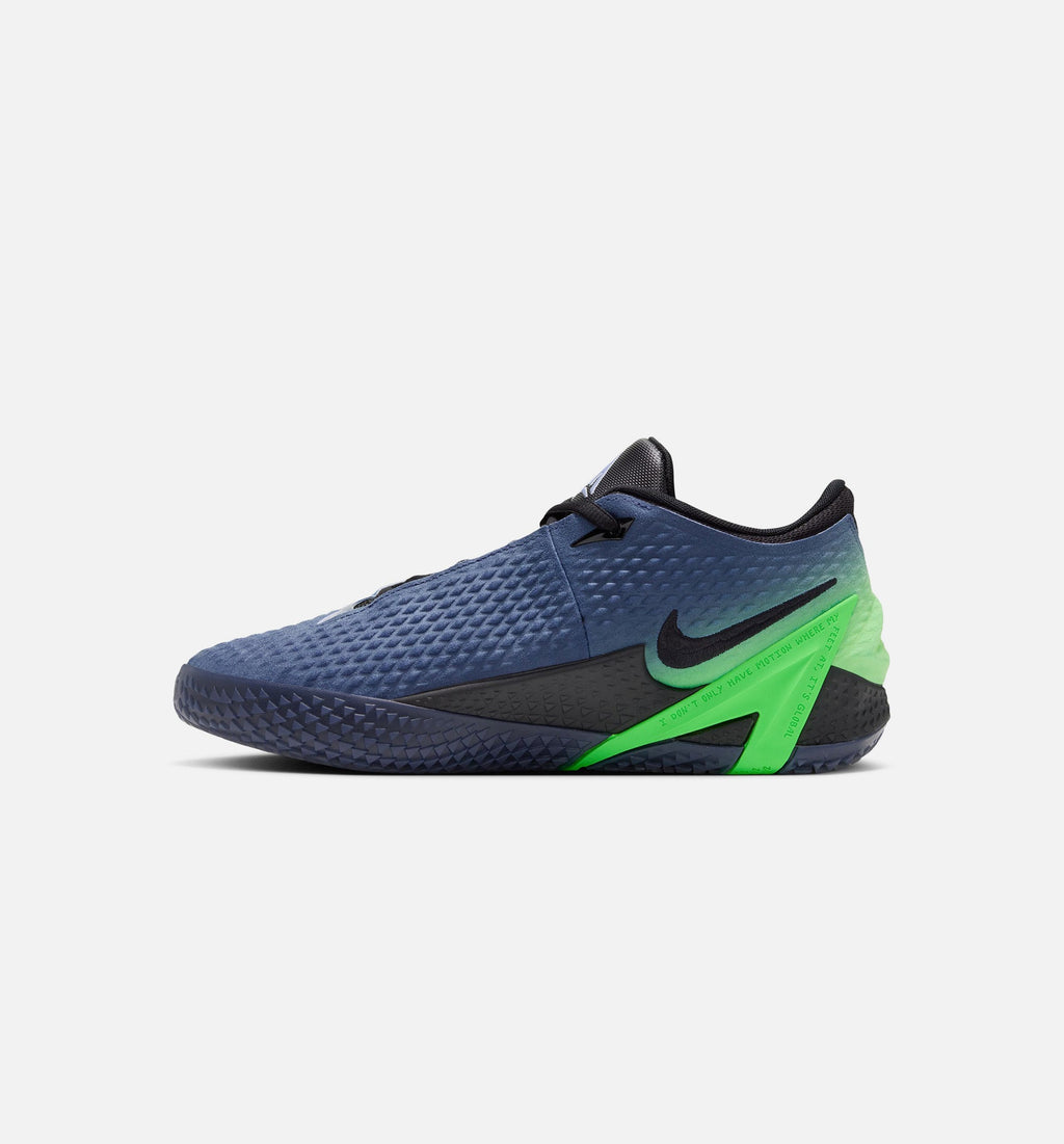 JA 4 Nightmare Men's Sneakers - Obsidian / Black / Voltage Green / Metallic Silver