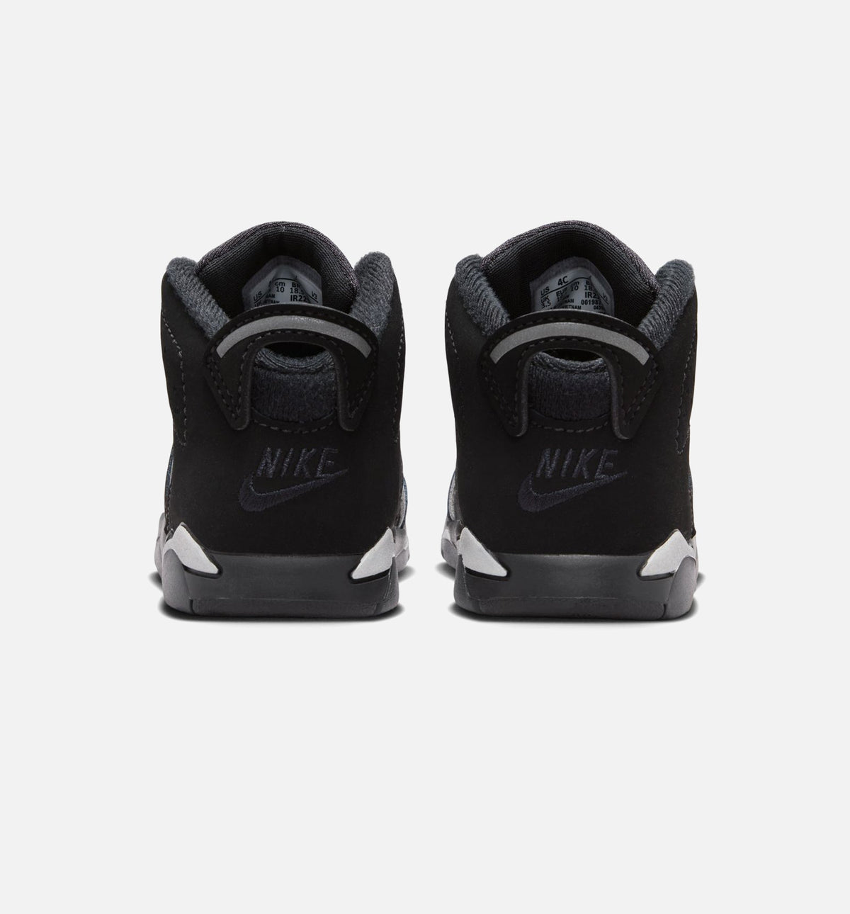 Air Jordan 6 Cap & Gown Infant & Toddler Sneakers - Black / Reflective Silver